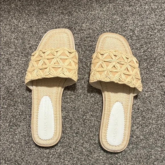 Vici | Selenah Woven Raffia Flat Sandals - Picture 4 of 6